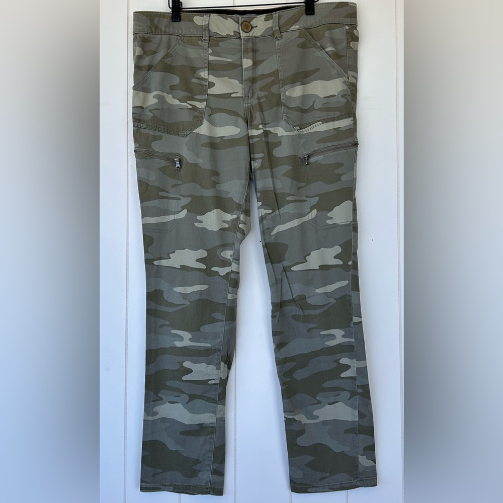 Wit & Wisdom Stretch‎ Camo Jeans Straight Leg Size 14